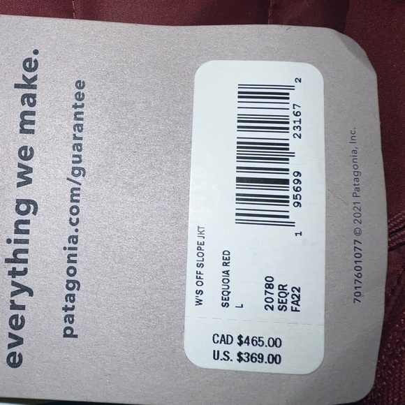 Only one left!!!!! Pantagonia woman’s off-slope jacket ***NWT*** - Picture 10 of 10